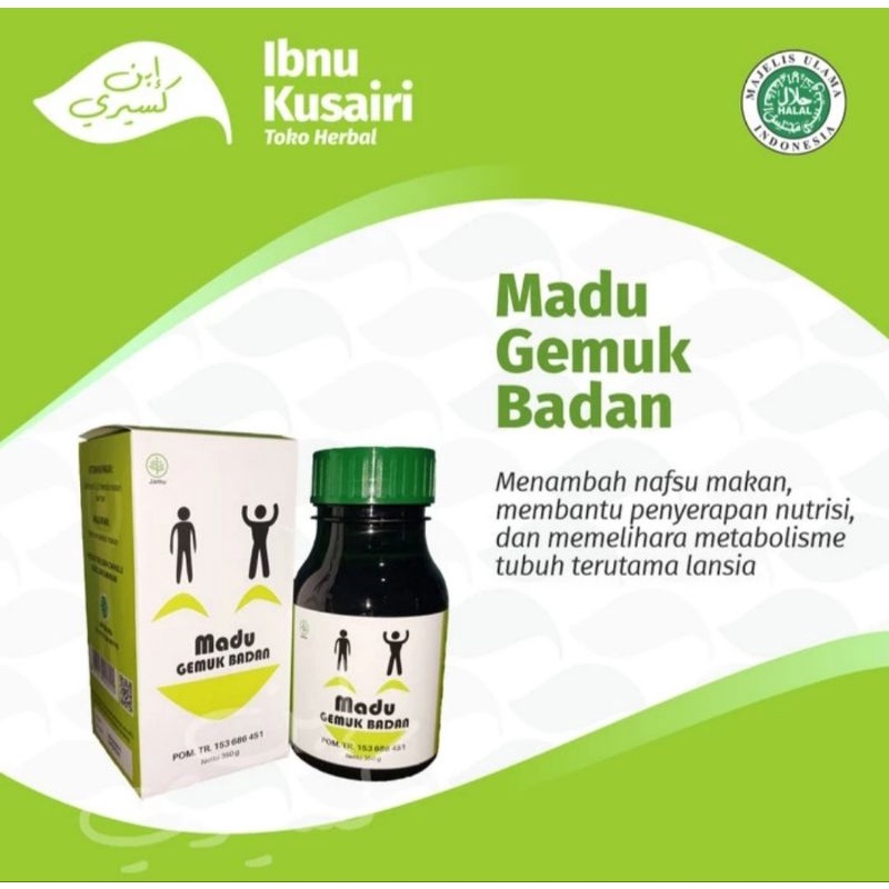 

Madu Gemuk Badan Dewasa 350 Gram produk original madu penambah nafsu makan