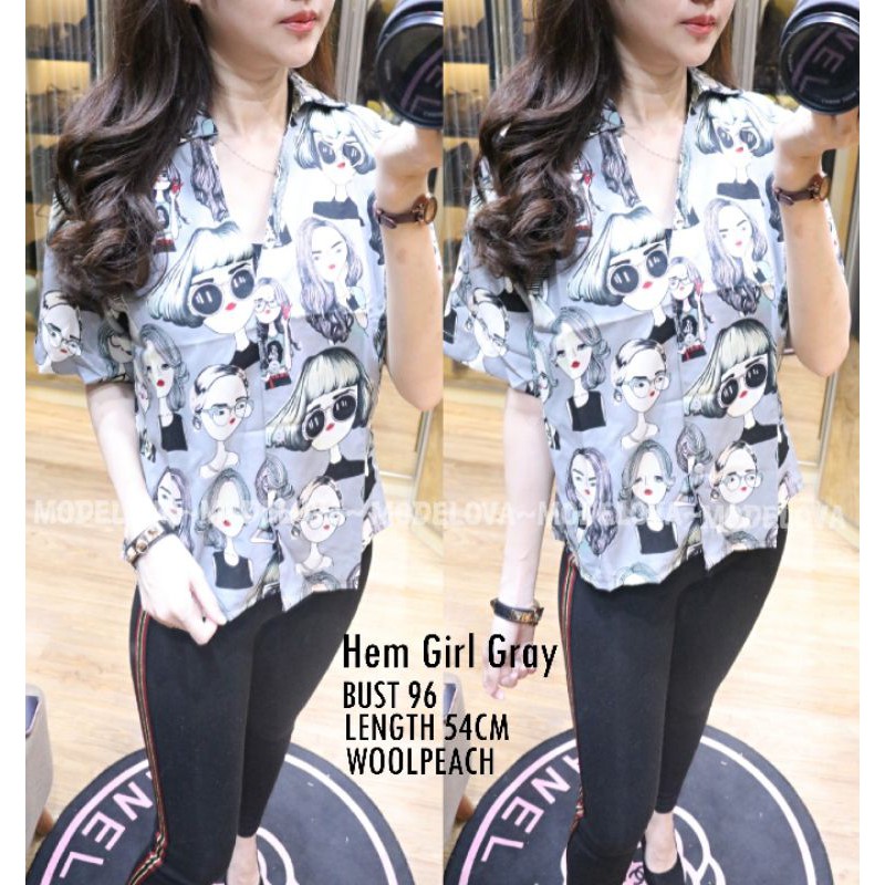 MDLV ~ BC HEM GIRL // KEMEJA CEWEK // FASHION WANITA