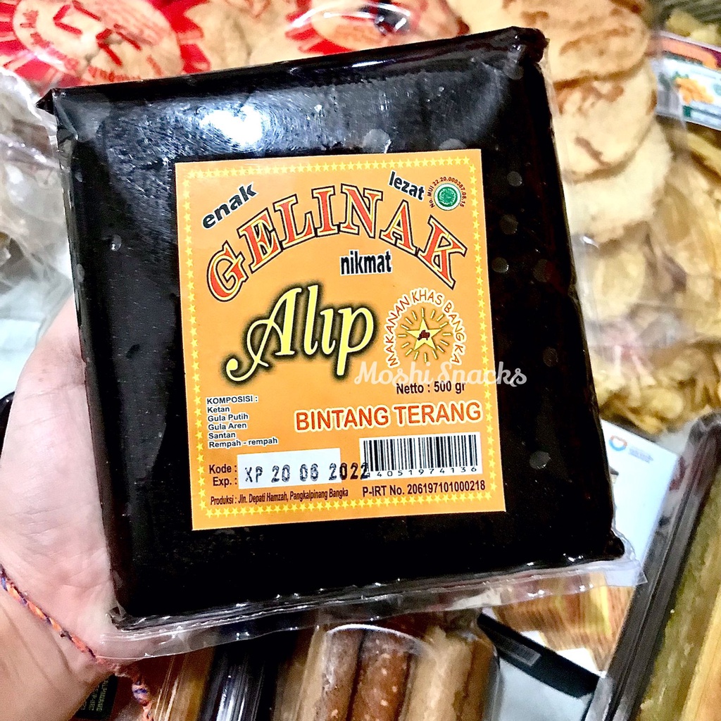 

Gelinak Cap Alip Bintang Terang 500gr Asli Bangka / Dodol Gelinak Ketan Bangka