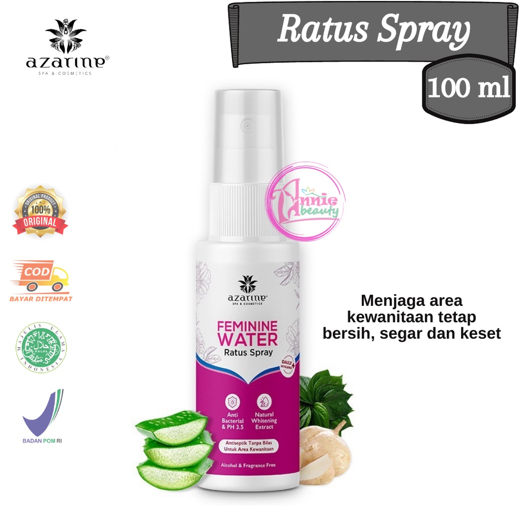 Azarine Ratus Spray Feminine Water netto 100 ml - antiseptik daerah kewanitaan / organ intim
