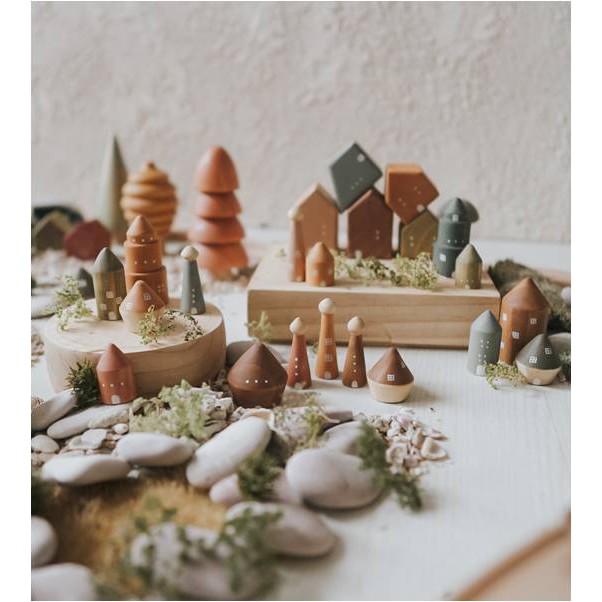 Twinkle Village / Mainan Balok Kayu / Wooden Blocks / Rumah Balok @Twinkle Well