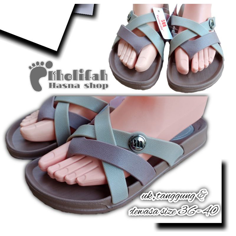 Sandal Perempuan Tali Silang Yumeida LD 9098 L (6c)