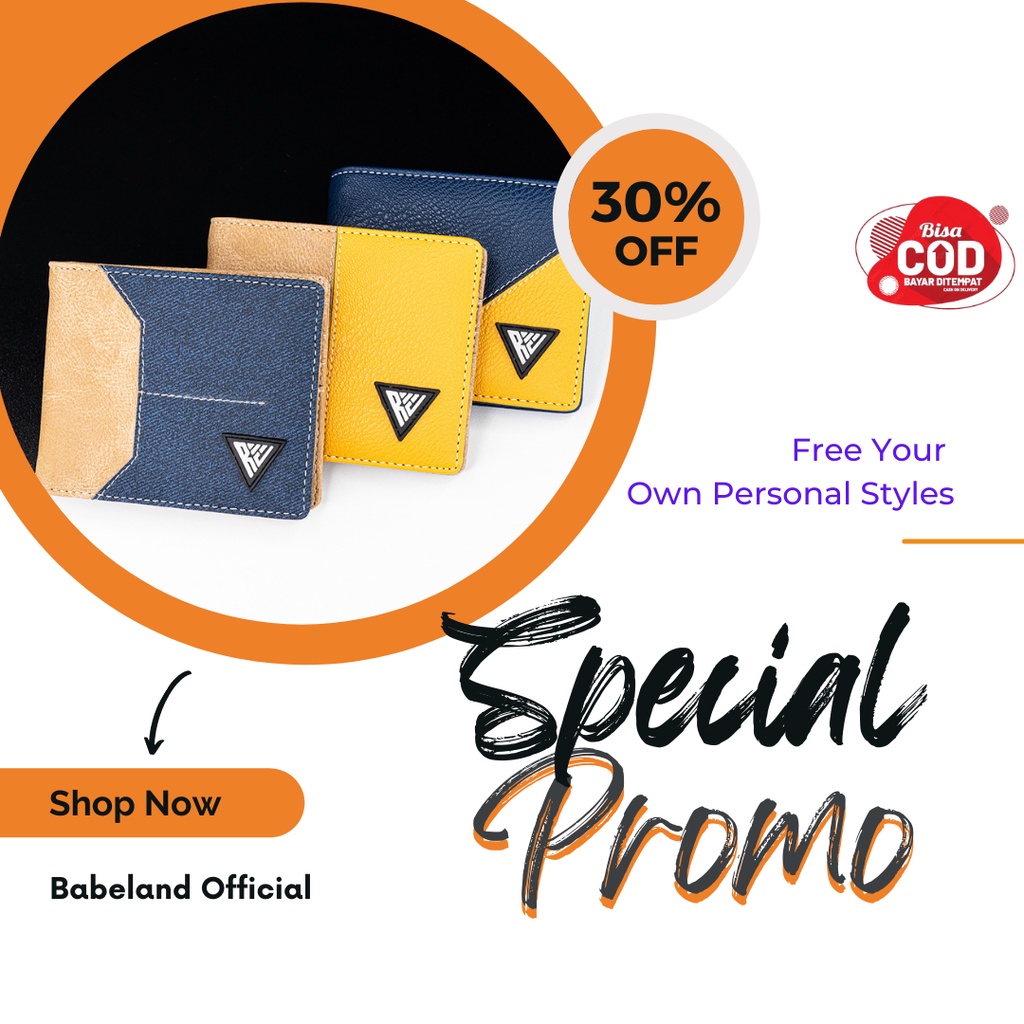 Dompet Pria Kulit PU Murah Branded Original Dompet Cowok Remaja Cowo Muda Simple Distro Keren Kekini