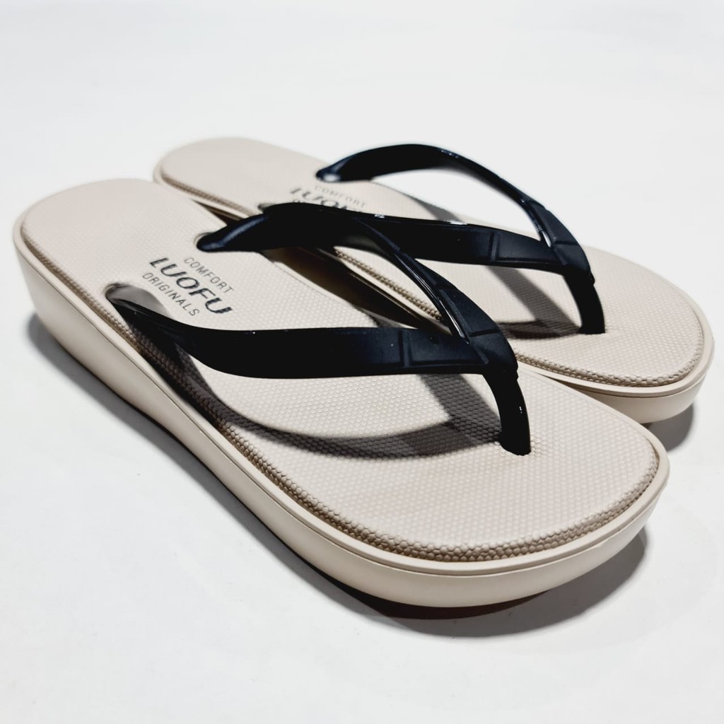 jelly sandal wanita jepit luofu sendal japit cewek karet import E7168B3-A01SBW