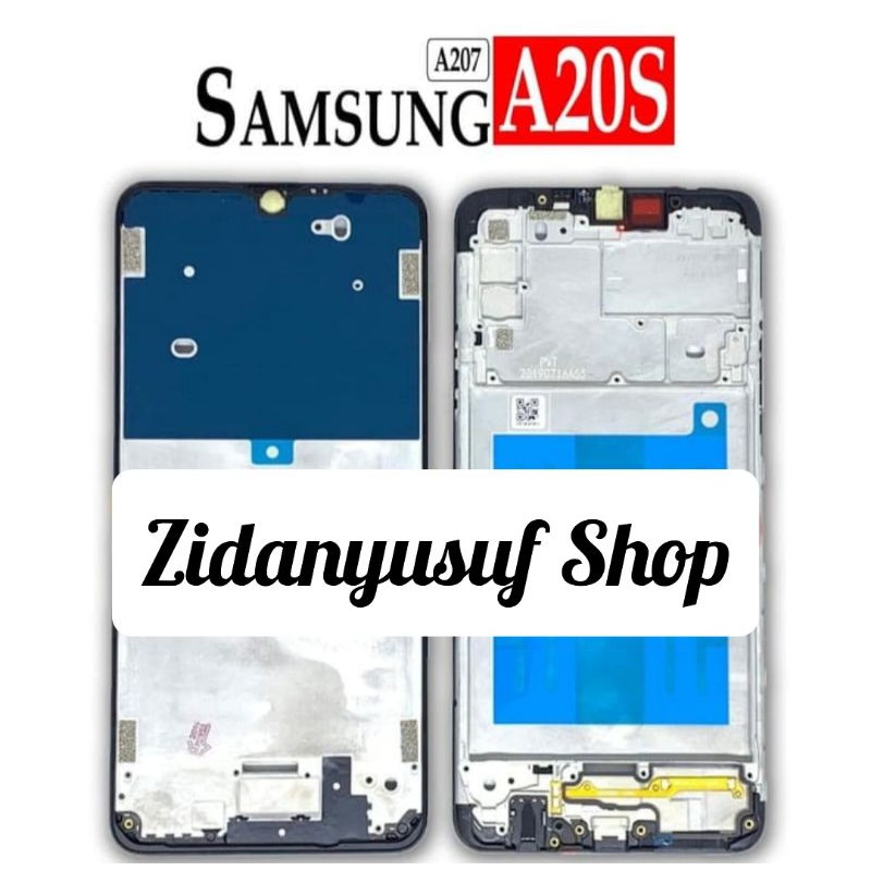 FRAME TULANG LCD SAMSUNG A20S A207 TATAKAN DUDUKAN LCD TULANG TENGAH