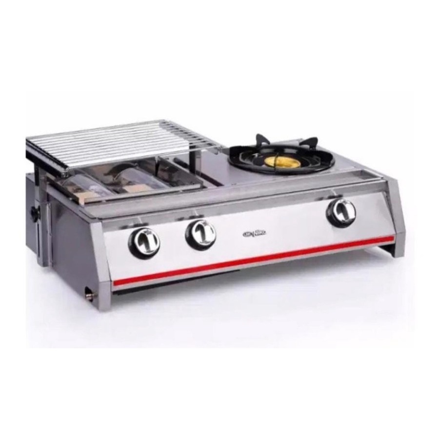 Niko NK-GRS21 Kompor Gas Alat Pemanggang 2 in 1 Gas Stove Grill