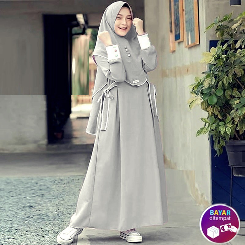 Gamis Plus Khimar Annisa Syari