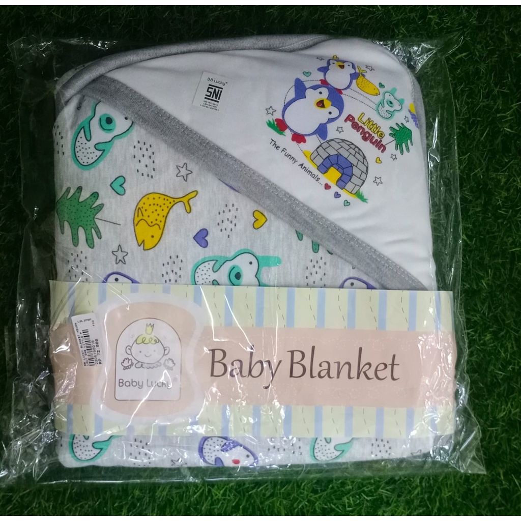 BABY LUCKY Blanket Selimut Topi Bayi