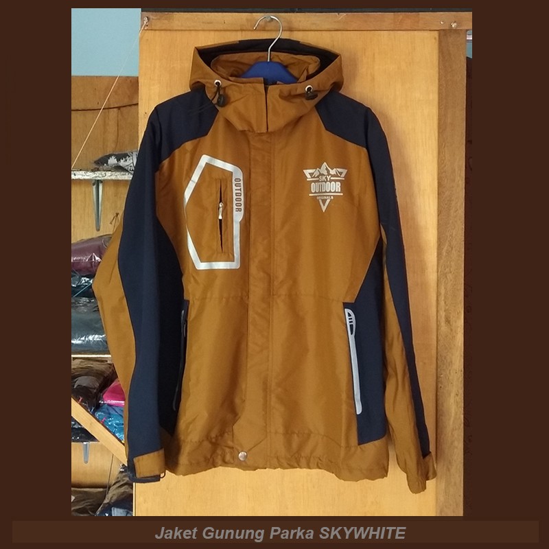 JAKET GUNUNG PARKA SKYWHITE - Jaket Parka - Jaket Cowok - Jaket Gunung