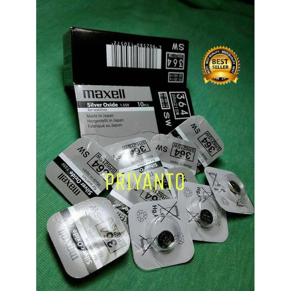 BATRAI JAM TANGAN MEXELL SR621SW ORIGINAL SILVER OXIDE SINGLE PACK