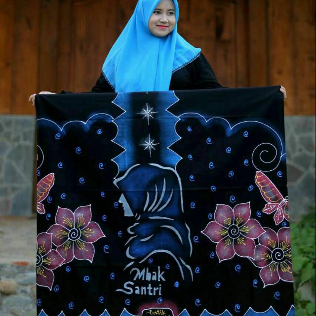 

Sarung tulis tangan asli lukis ornamen