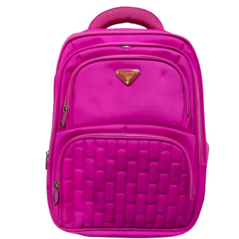 Tas Ransel Wanita Pink Waterproof Ransel Laptop Tas Kerja Wanita Anti Air Polo Milano