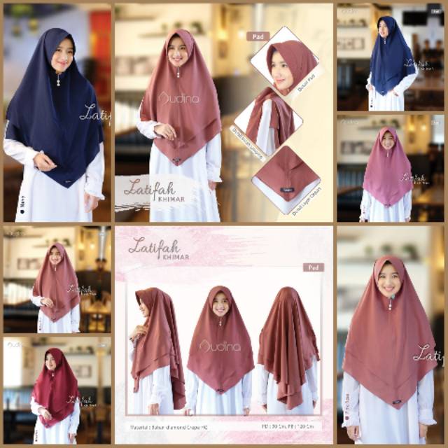 KHIMAR DUA LAYER / LATIFAH KHIMAR / AUDINA / PAD / NON PAD / SERAGAMAN JILBAB / KHIMAR SYARI / NEW