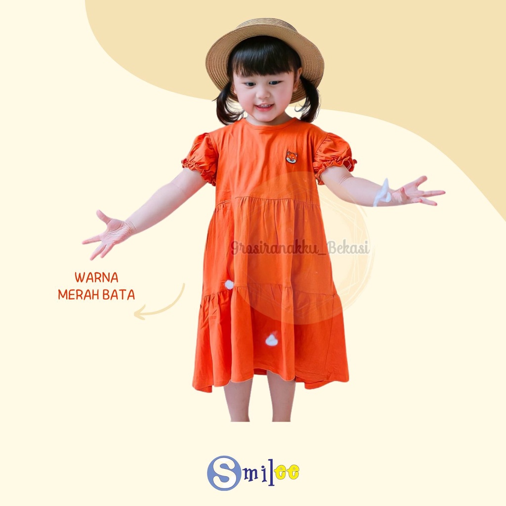 Dress Anak Smilee Molly Mix Warna Size 1-5tahun