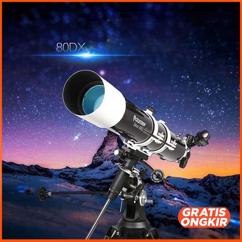 Teropong Bintang Astronomical Telescope Deluxe 80EQ