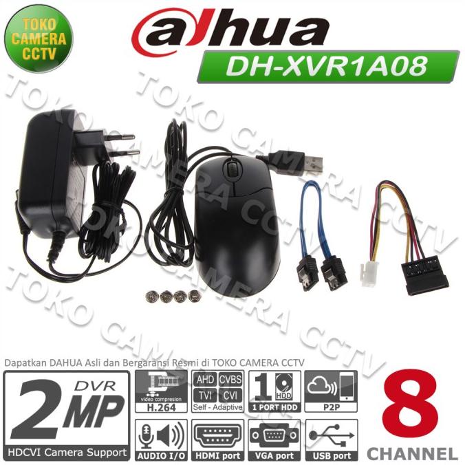 Dvr Recorder Cctv Dahua 8 Channel Cctv Dahua 8Ch 2Mp