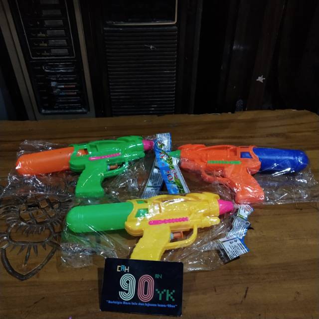 PISTOL AIR 1 Tangki Sedang 10cm.Mainan Tembak-Tembakan Pestol jadul 90an.MURAH