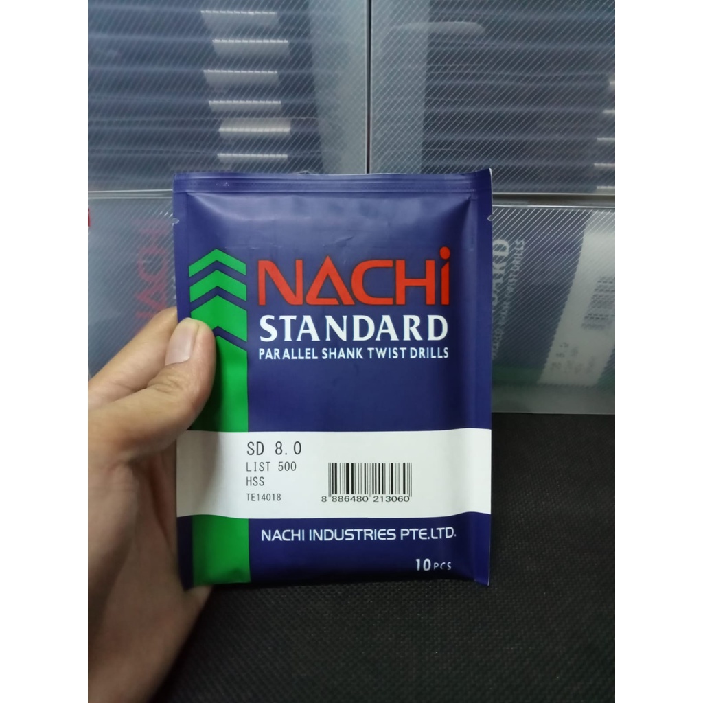 ORIGINAL !! Nachi Mata Bor Besi HSS Asli 2/ 2.5/3.0/ 3.5/4.0/ 4.5/ 5/ 5.5/ 6.0/ 8.0/ 10.0 mm (ORIGINAL 100%) HARGA PER 1 pcs