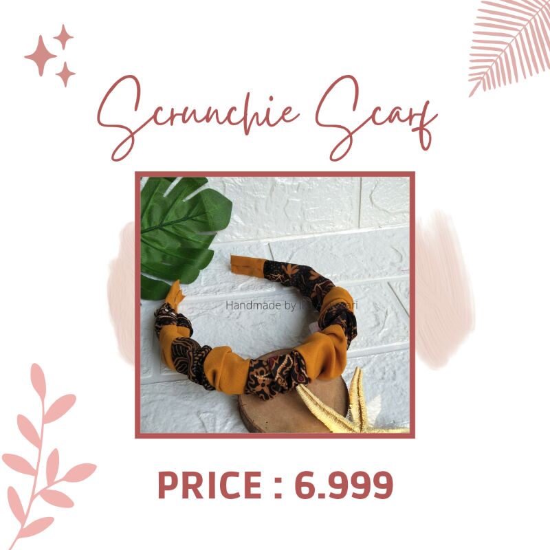 Best Product bando batik besar handmade scrunchies by Ika auliasari/bando kekinian /bando terbaru ba