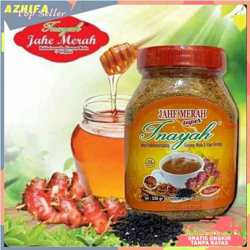 

JAHE MERAH HERBAL inayah komplit jahe plus propolis dan ginseng