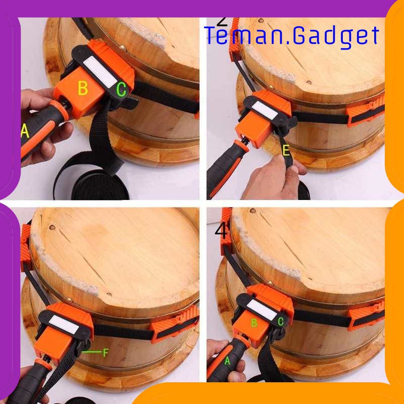 TG-DE388 ACAMPTAR PENJEPIT BINGKAI KAYU ADJUSTABLE RAPID CORNER CLAMP 4 JAWS