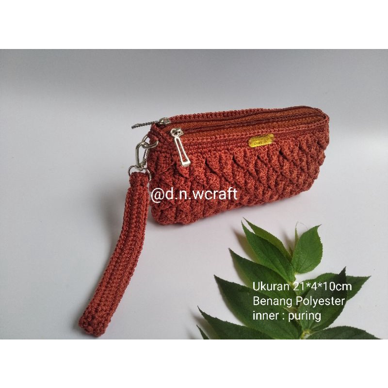 Dompet Hp Rajut 2 ruang