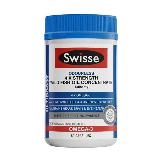 swisse ultiboost odourless 4x strength wild fish oil