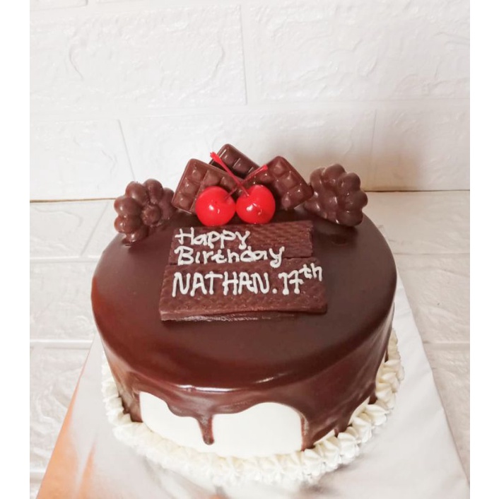 

kue ulang tahun full cokelat