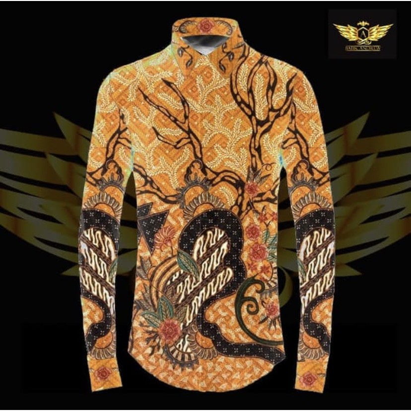 Kain Kemeja Batik Tulis Pria Wanita Lengan Pendek Panjang 17