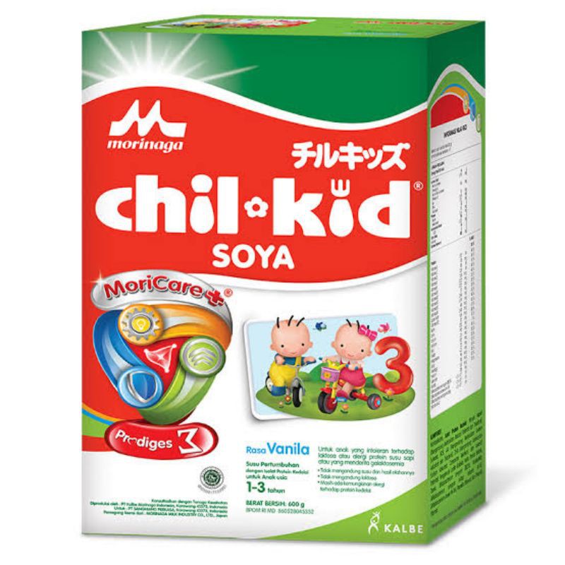 Susu Morinaga Chil Kid Chilkid Soya 600gram