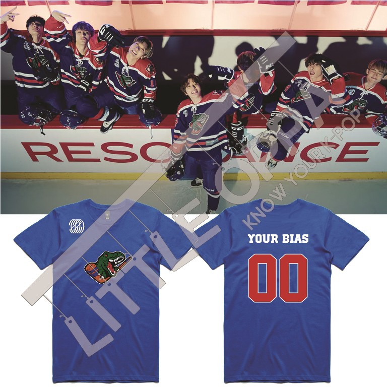 BAJU KAOS KPOP N C T 90'S LOVE T-REX JERSEY STYLE T-SHIRT