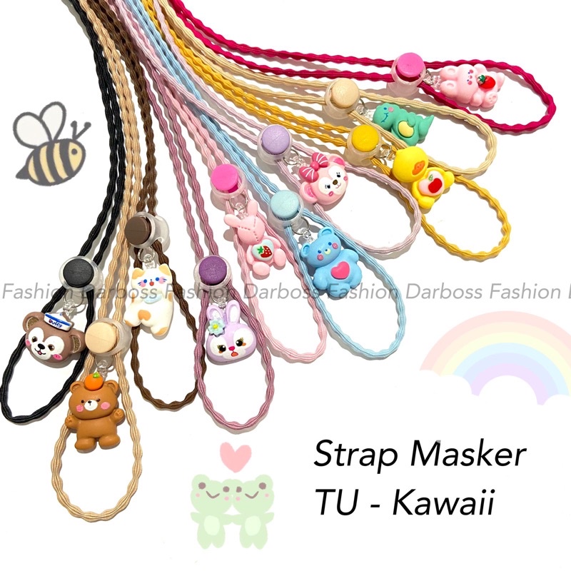 (PART 4 CR) Tali Kalung Masker bisa request nama / Tali Masker Anak / Tali Masker dewasa / Tali masker anak laki laki / Strap Mask / Lanyard Masker / Aksesoris Masker / Clay Resin / Tali Masker elastis / Tali masker lucu / tali masker korea