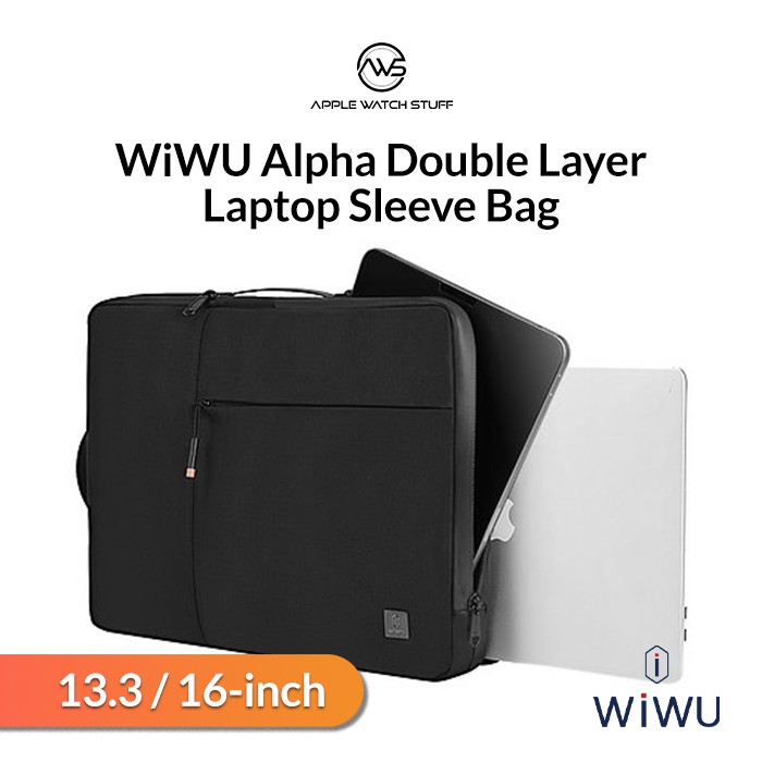 WiWU Alpha Double Layer Laptop Sleeve Bag for MacBook Air/ Pro