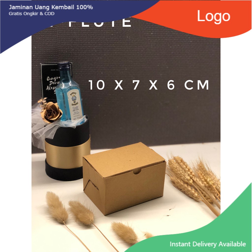 

Box Kardus E-Flute Coklat Untuk Packaging Olshop Sovenir Baju Kado Hampers Jam Tangan 10x7x6 CM