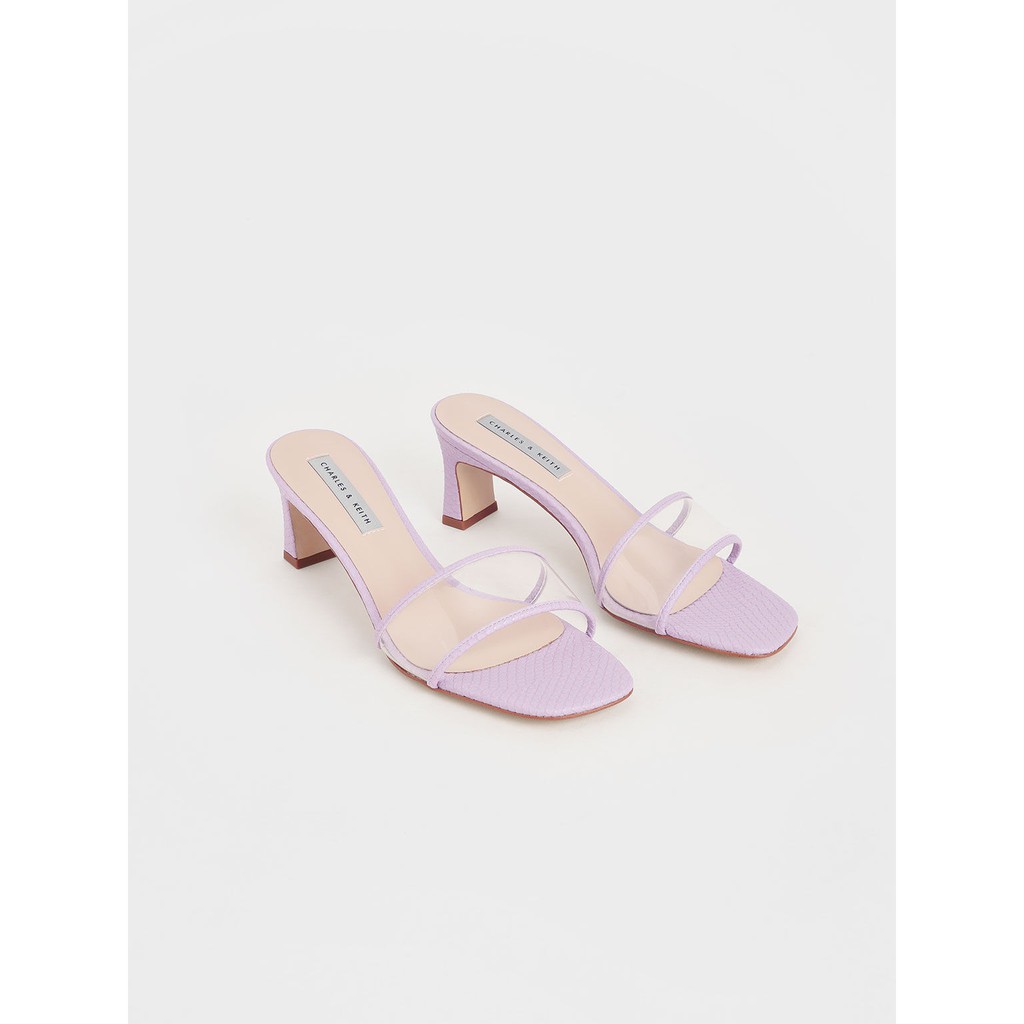 Cnk Clear Strap Mules Sandal Heels Ck 007653