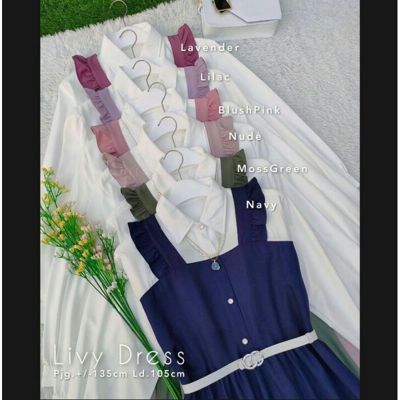 GAMIS TERBARU 2021 TERMURAH/LIVY DRESS/GAMIS REMAJA DEWASA KEKINIAN/KOREAN STYLE