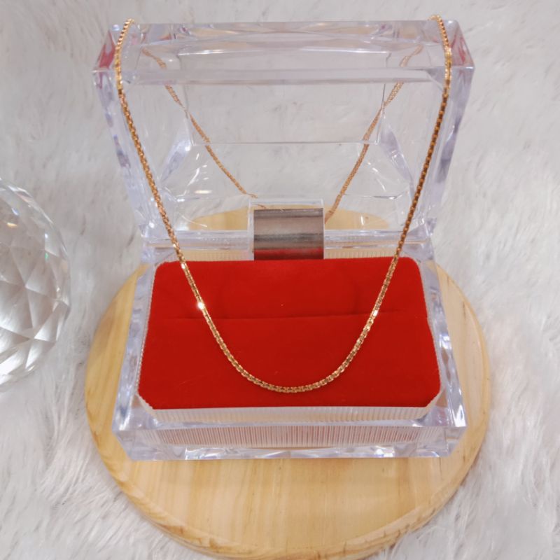 kalung anak italy santa, emas kadar 420(9k)