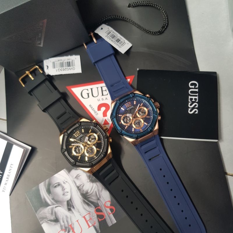 Jam Tangan Pria Original Guess GW0263G1 GW0263G2 Bergaransi