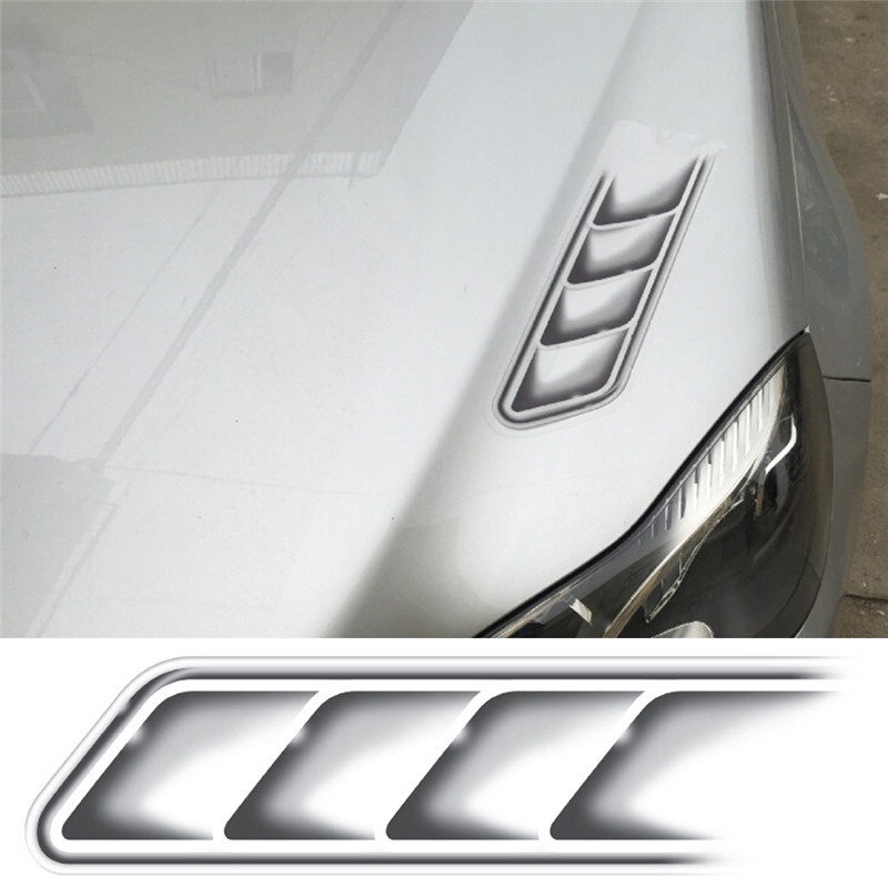 {LUCKID}Car Waterproof Shark Gills Stickers Auto Sticker Car Vent Air Flow Fender Decor