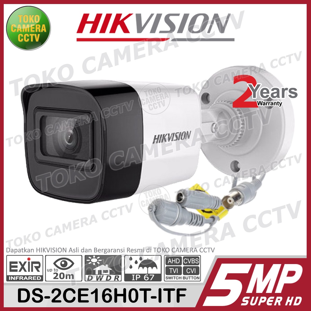 KAMERA CCTV HIKVISION 5MP OUTDOOR DS-2CE16H0T-ITF