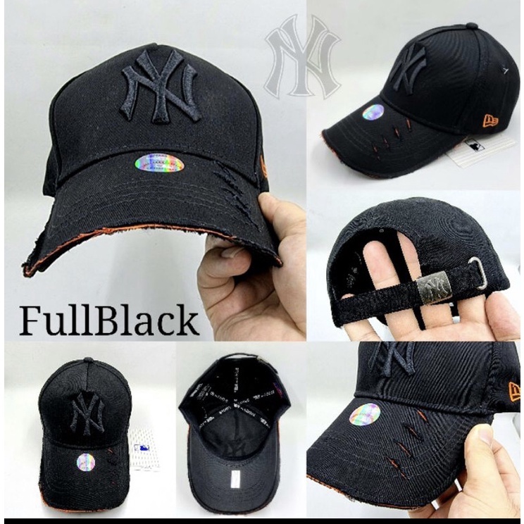 PROMO topi baseball motif NY model sobek topi pria distro import terbaru