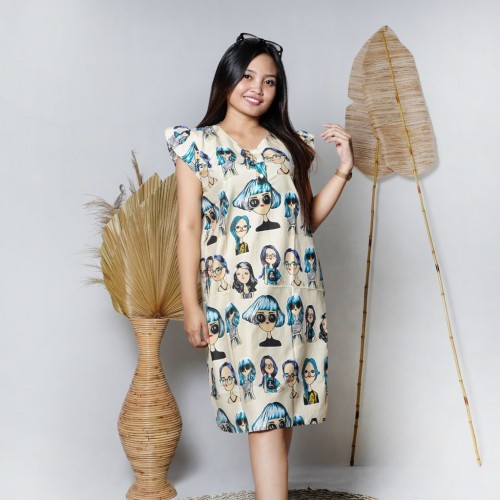 DASTER Singlet KARAKTER - Boneka / Daster Pendek/ Daster Karakter / Baju Tidur / Daster Murah