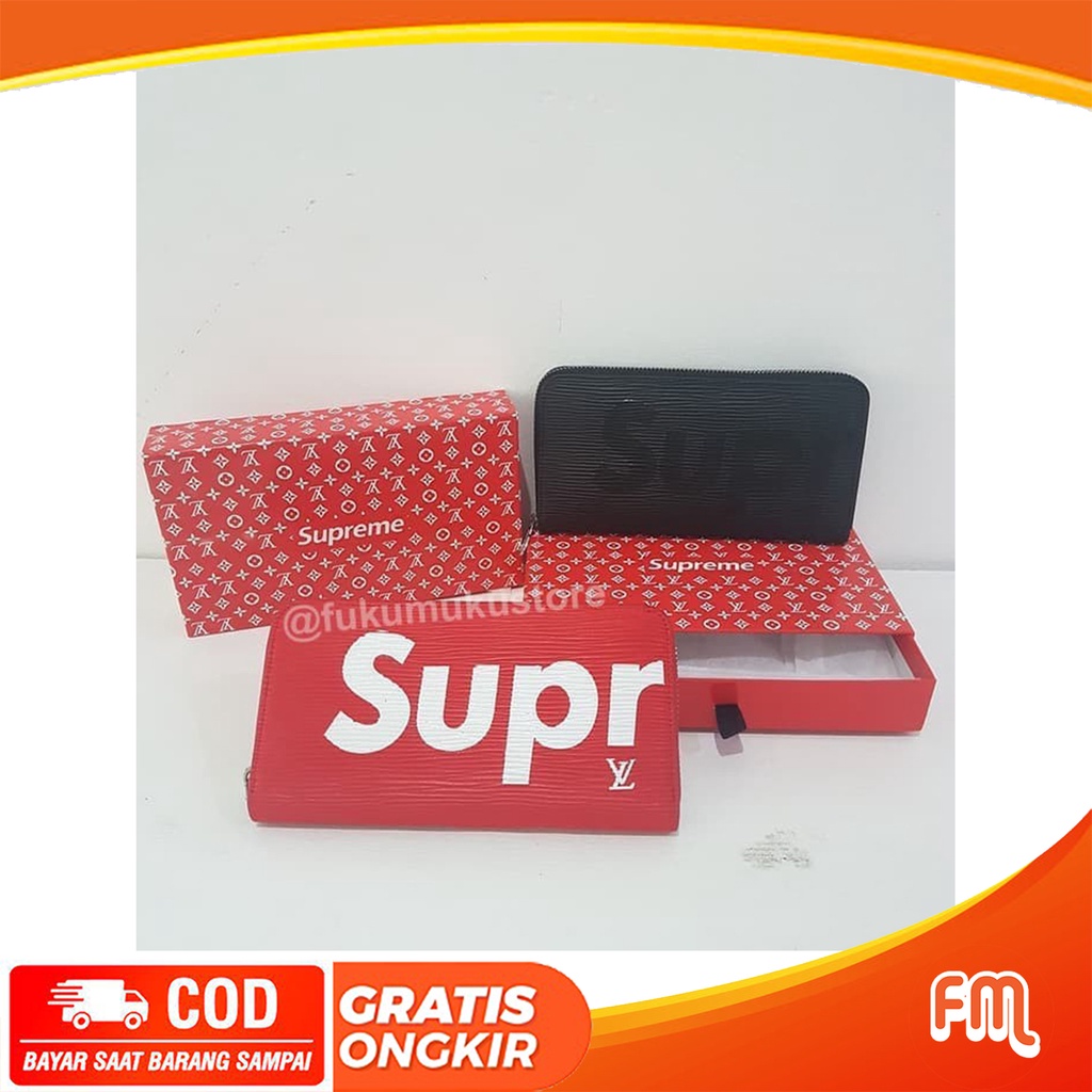 Dompet Supreme Colab Zippy Organizer / Supreme  Wallet EPI