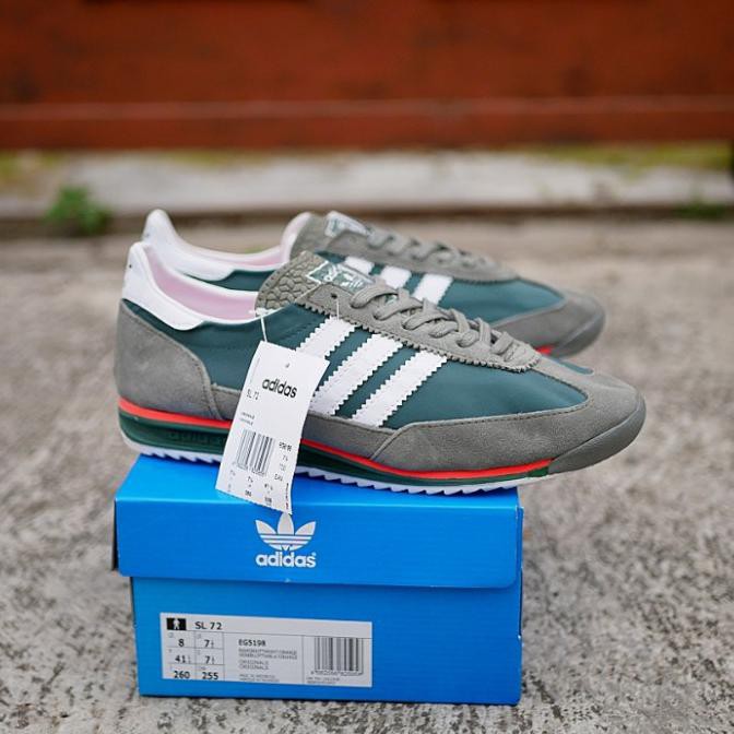Terbaik Adidas Sl72 Olive Green White Original Bnib - Olive Green, 40 Terbaik