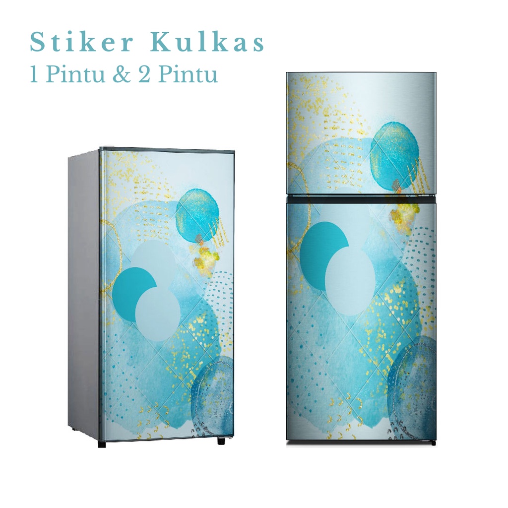 Stiker Kulkas 1 Pintu dan 2 Pintu motif Minimalist Kode MT-11 - FX