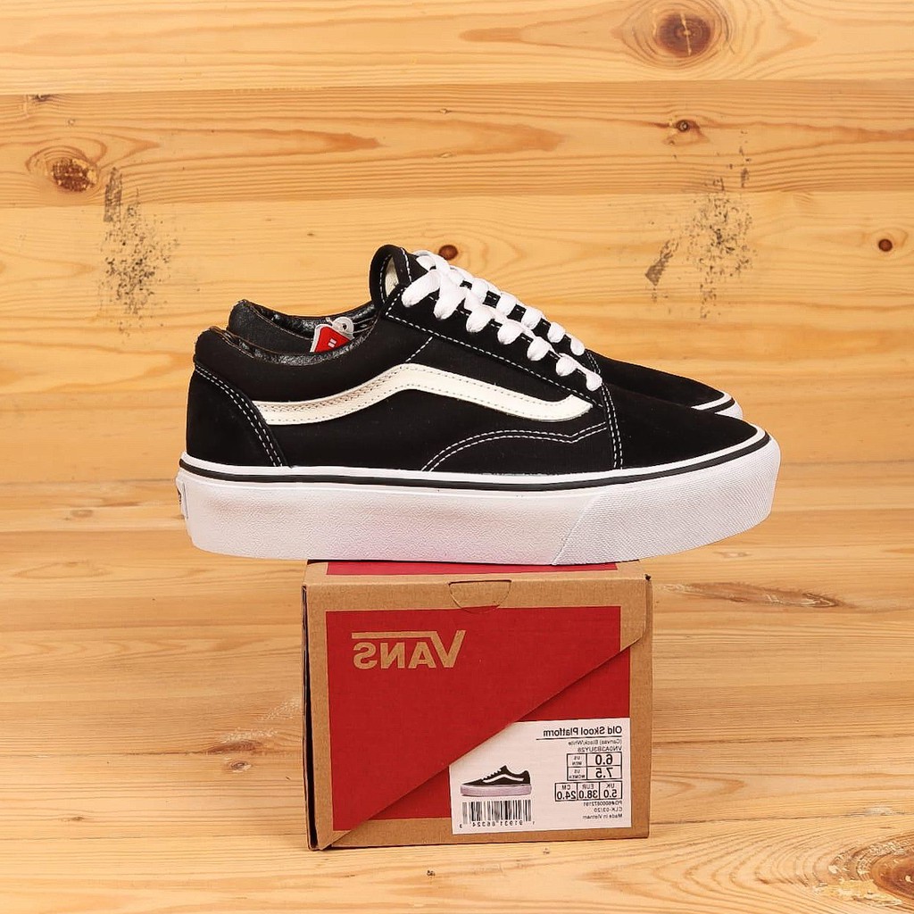 vans old skool platform orange