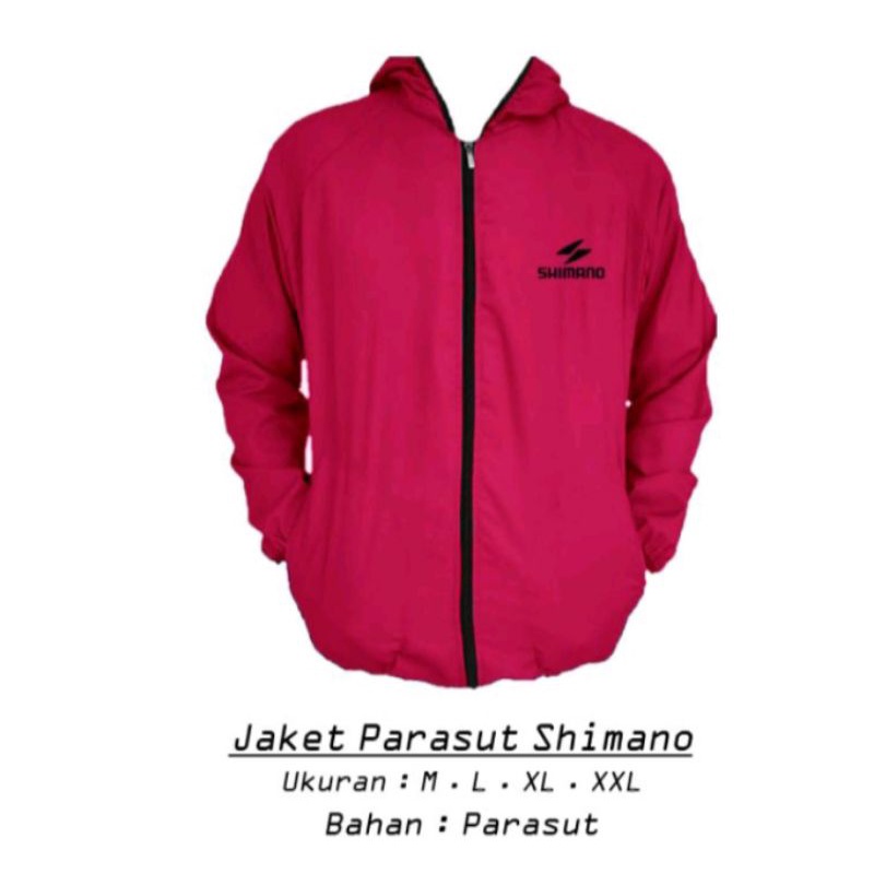 jaket parasut shimano/jaket olahraga/bersepeda/joging/lari