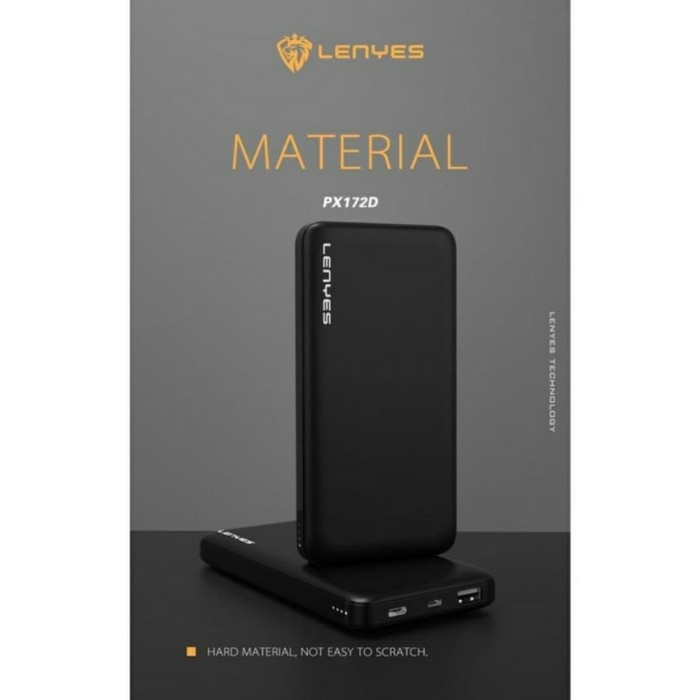 LENYES PX172D 10000MAH POWERBANK FAST CHARGING QC 3.0 ORIGINAL