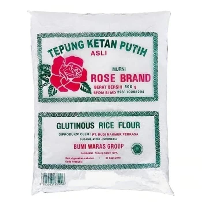 

Ketan-Beras-Tepung- Tepung Ketan Rose Brand Kemasan 500 Gr -Tepung-Beras-Ketan.