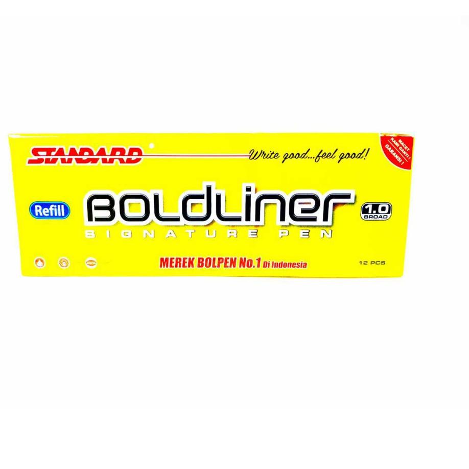 

Model Baru Standard Pen - Refill Boldliner 1.0 / 12 pcs Isi Pulpen, Pena, Ballpoint